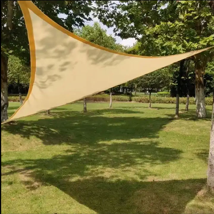 مثلث Hdpe Sun Shade Net Shade Sail